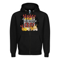 Black let's get cray crawfish boil Zipper Hoodie - MaliasSmallBusiness