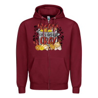 Burgundy let's get cray crawfish boil Zipper Hoodie - MaliasSmallBusiness