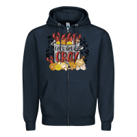 Navy let's get cray crawfish boil Zipper Hoodie - MaliasSmallBusiness