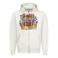 Oatmeal Heather let's get cray crawfish boil Zipper Hoodie - MaliasSmallBusiness