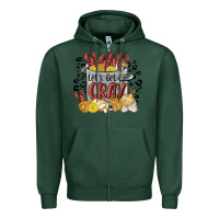 Sports Green let's get cray crawfish boil Zipper Hoodie - MaliasSmallBusiness