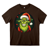 Chocolate Brown Grinch Heavy Core Tee - Unal Design