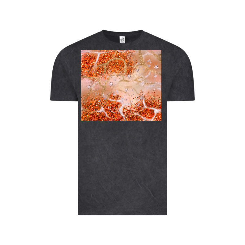 Orange Glitter Vintage Tee by JahusDesignShop | Teevron