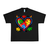 Black autism heart Urban Heavy Tee - Artiststas