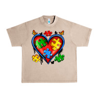Autism Heart Urban Heavy Tee | Teevron