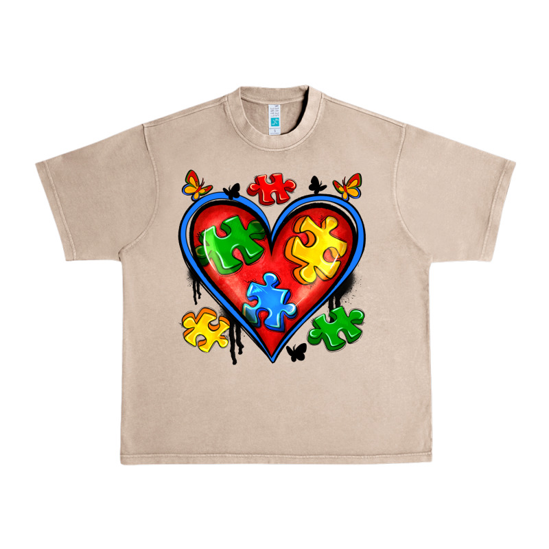 Autism Heart Urban Heavy Tee by Artiststas | Teevron