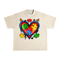 Sandshell autism heart Urban Heavy Tee - Artiststas