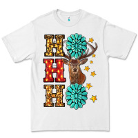 White Gemstone And Reindeer Christmas Ho Ho Ho Premium Tee - RanaPortraitStore