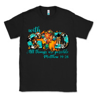 Black with god all things are possible. cross Classic Tee - AdoDesignShop