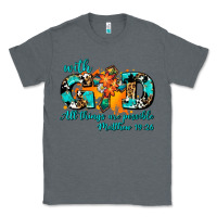 Charcoal Heather with god all things are possible. cross Classic Tee - AdoDesignShop