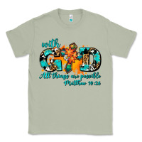 Matcha with god all things are possible. cross Classic Tee - AdoDesignShop