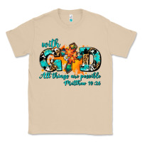 Mushroom with god all things are possible. cross Classic Tee - AdoDesignShop