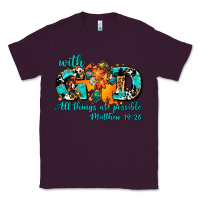 Plum with god all things are possible. cross Classic Tee - AdoDesignShop