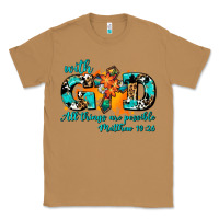 Toasted Coconut with god all things are possible. cross Classic Tee - AdoDesignShop