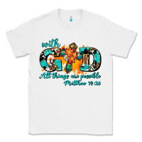 White with god all things are possible. cross Classic Tee - AdoDesignShop