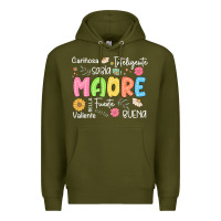 Army Green madre spanish mothers day Premium Hoodie - JahusDesignShop