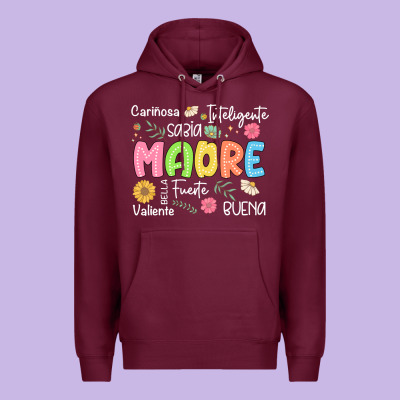 Madre Spanish Mothers Day Premium Hoodie Designed By Jahusdesignshop
