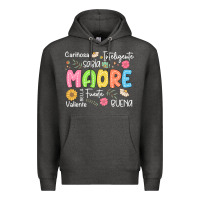 Charcoal Heather madre spanish mothers day Premium Hoodie - JahusDesignShop