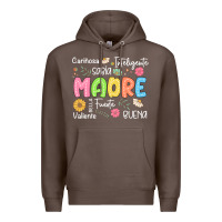 Coffee madre spanish mothers day Premium Hoodie - JahusDesignShop