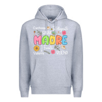Heather Grey madre spanish mothers day Premium Hoodie - JahusDesignShop