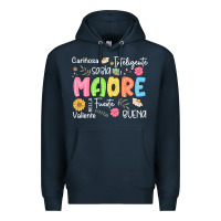 Navy madre spanish mothers day Premium Hoodie - JahusDesignShop