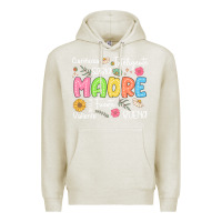 Oatmeal Heather madre spanish mothers day Premium Hoodie - JahusDesignShop