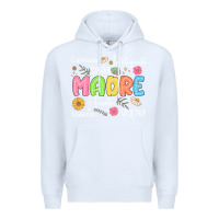 White madre spanish mothers day Premium Hoodie - JahusDesignShop