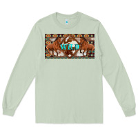 Matcha aztec horses and wild with cowhide license plate template Long Sleeve Tee - Artiststas