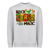 Heather Grey black nurse magic Heavyweight Sweatshirt - AdoDesignShop