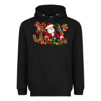 Black joy christmas with santa bbs Heavyweight Hoodie - BundleAndBundleShop