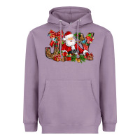 Lavender joy christmas with santa bbs Heavyweight Hoodie - BundleAndBundleShop
