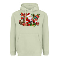 Matcha joy christmas with santa bbs Heavyweight Hoodie - BundleAndBundleShop