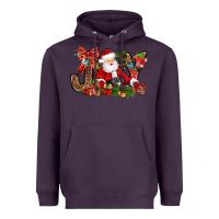 Plum joy christmas with santa bbs Heavyweight Hoodie - BundleAndBundleShop
