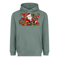Sage joy christmas with santa bbs Heavyweight Hoodie - BundleAndBundleShop
