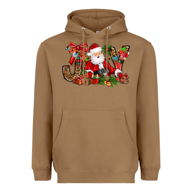 Joy Christmas With Santa Bbs Heavyweight Hoodie by BundleAndBundleShop | Teevron