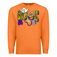 Carrot Mardi Gras Love Nurse Premium Sweatshirt - BundleAndBundleShop