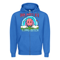 True Royal your anxıett is a lying bitch malia Zipper Hoodie - MaliasSmallBusiness