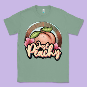 Just Peachy Classic Tee Designed By Jahusdesignshop