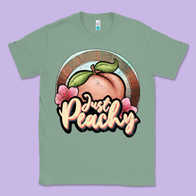 Just Peachy Classic Tee Designed By Jahusdesignshop