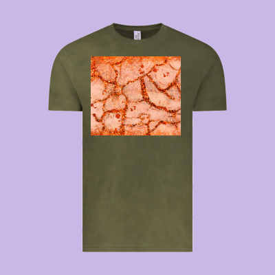 Orange Glitter Vintage Tee Designed By Jahusdesignshop