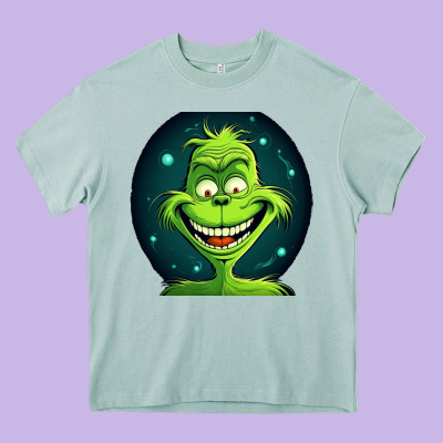 Grinch Heavy Core Tee Designed By Unal Design