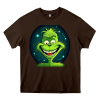 Chocolate Brown Grinch Heavy Core Tee - Unal Design