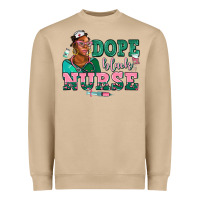Mushroom afro  nurse dope black Heavyweight Sweatshirt - AdoDesignShop