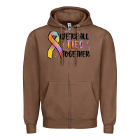 Chestnut we are all tied together Zipper Hoodie - MaliasSmallBusiness