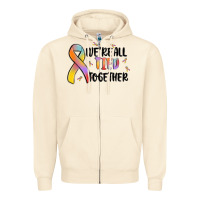 Sandshell we are all tied together Zipper Hoodie - MaliasSmallBusiness