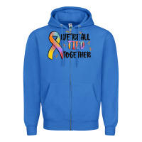 True Royal we are all tied together Zipper Hoodie - MaliasSmallBusiness