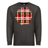 Smoke Christmas Tartan Patch Premium Sweatshirt - BundleAndBundleShop