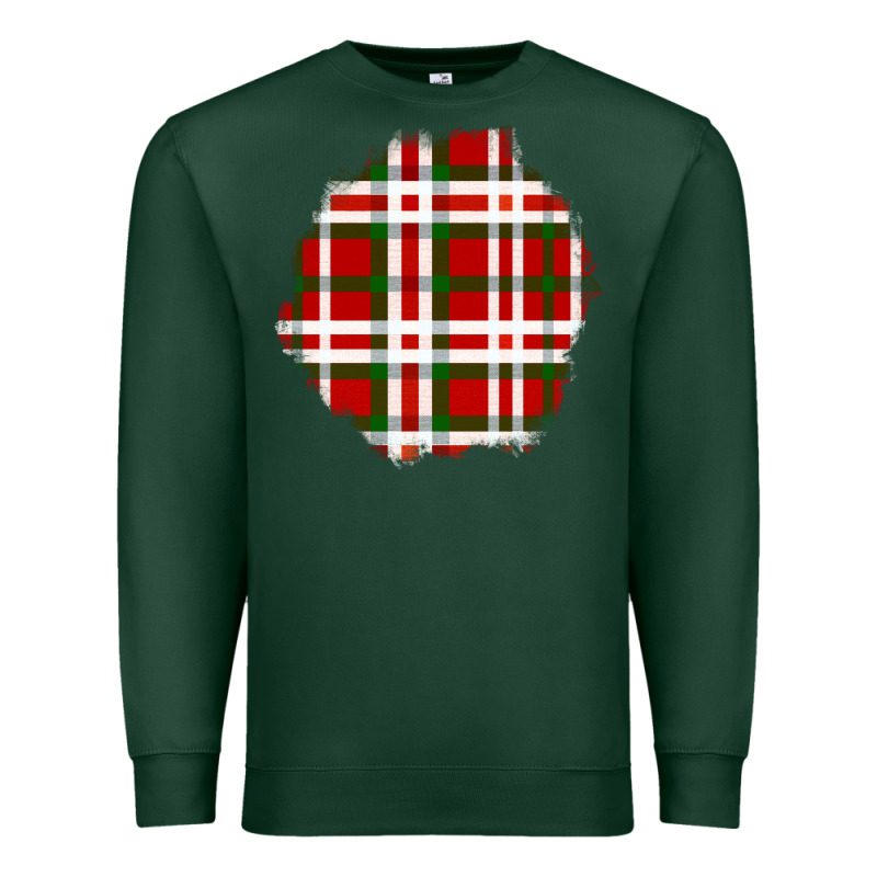 Christmas Tartan Patch Premium Sweatshirt by BundleAndBundleShop | Teevron