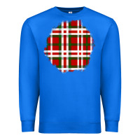True Royal Christmas Tartan Patch Premium Sweatshirt - BundleAndBundleShop