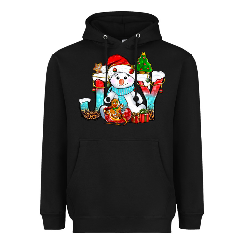 Joy Christmas With Snowman Bbs Heavyweight Hoodie by BundleAndBundleShop | Teevron